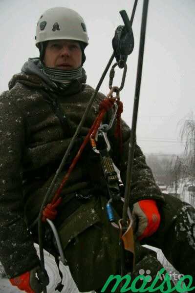 Высотные работы, промышленный альпинист в Санкт-Петербурге. Фото 2