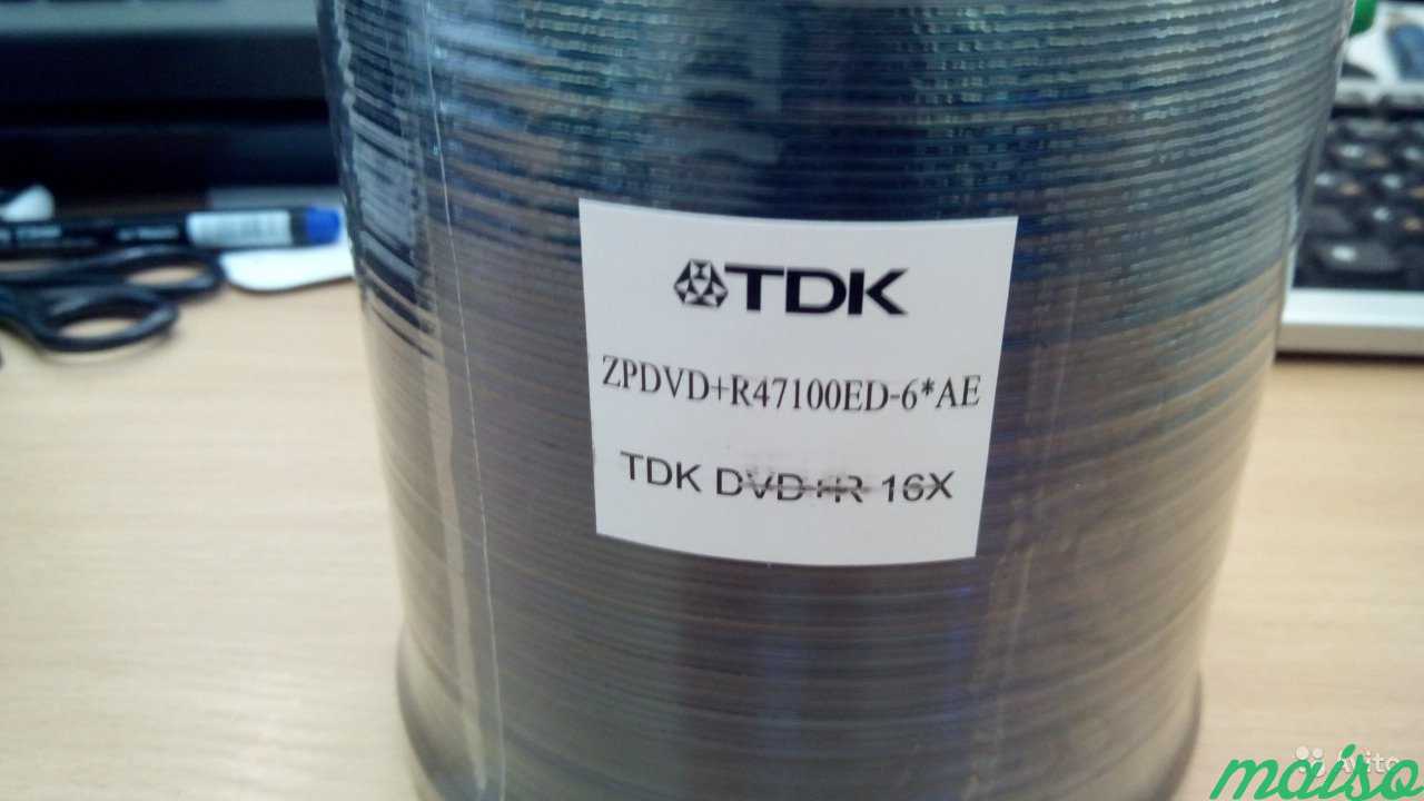 Продаются диски DVD+R TDK 4.7Gb 100шт в Санкт-Петербурге. Фото 2