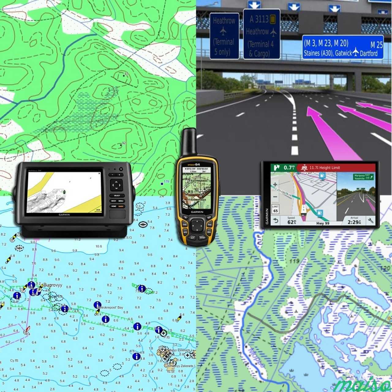 Карта с gps навигатором