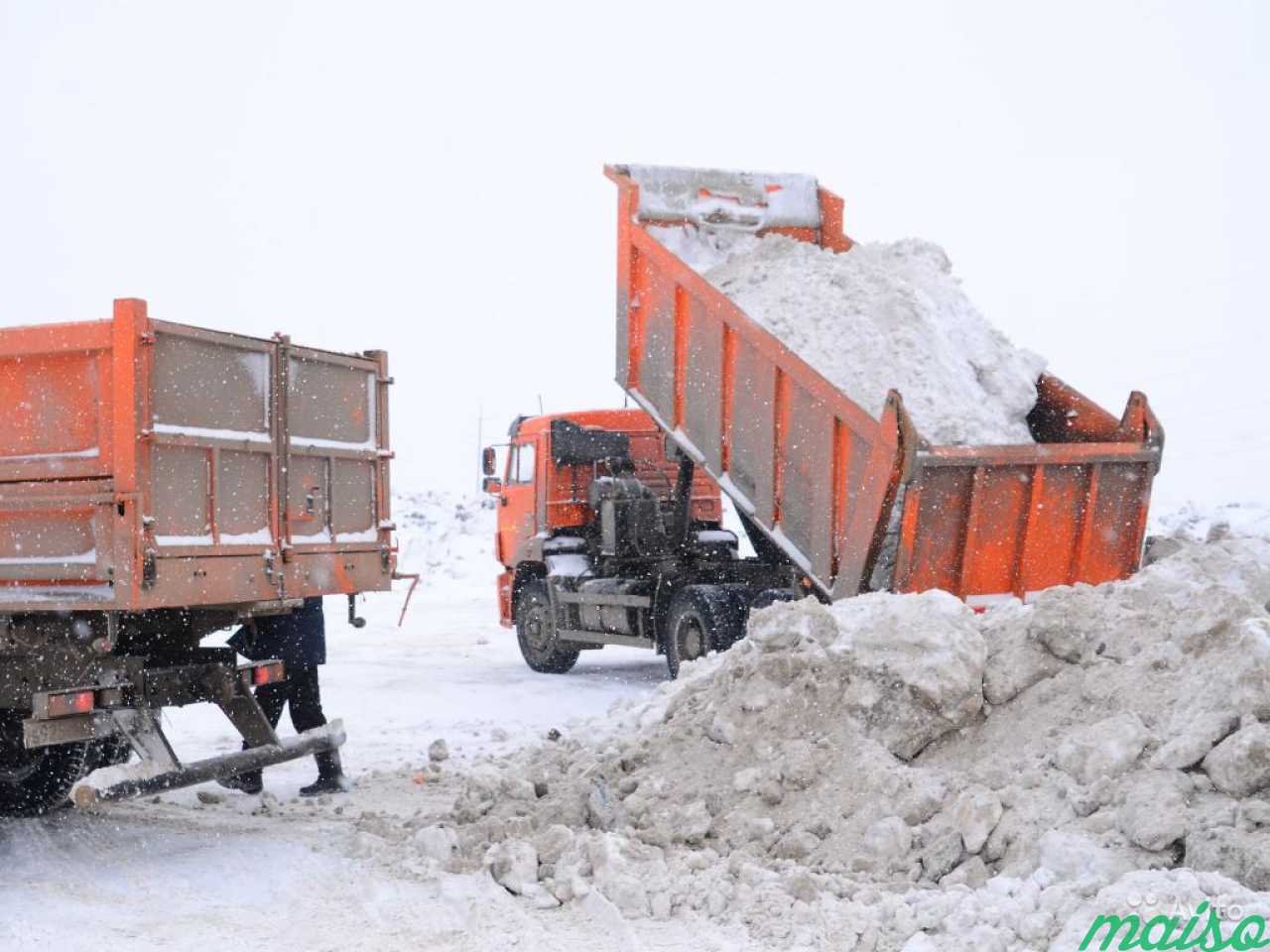 Вывоз снега КАМАЗ 65115