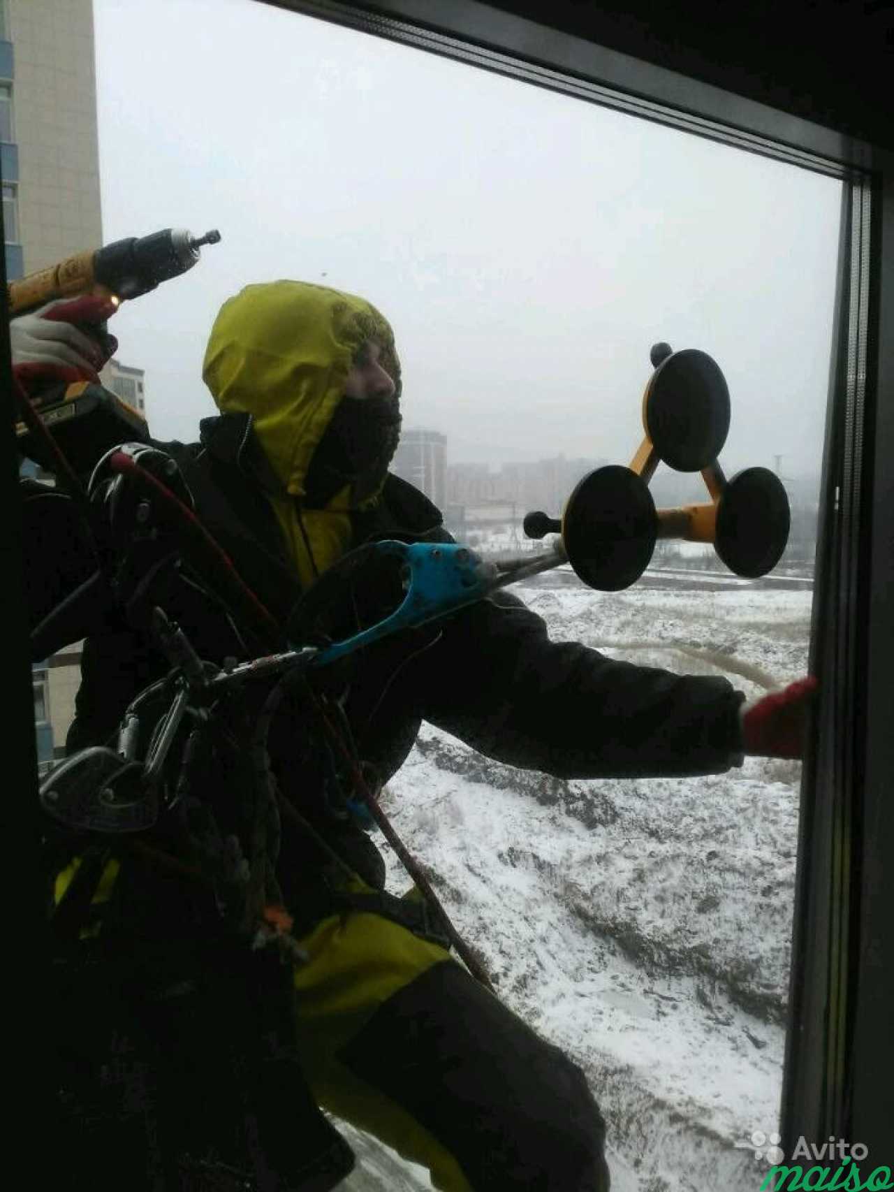Промышленный альпинист в Санкт-Петербурге. Фото 1