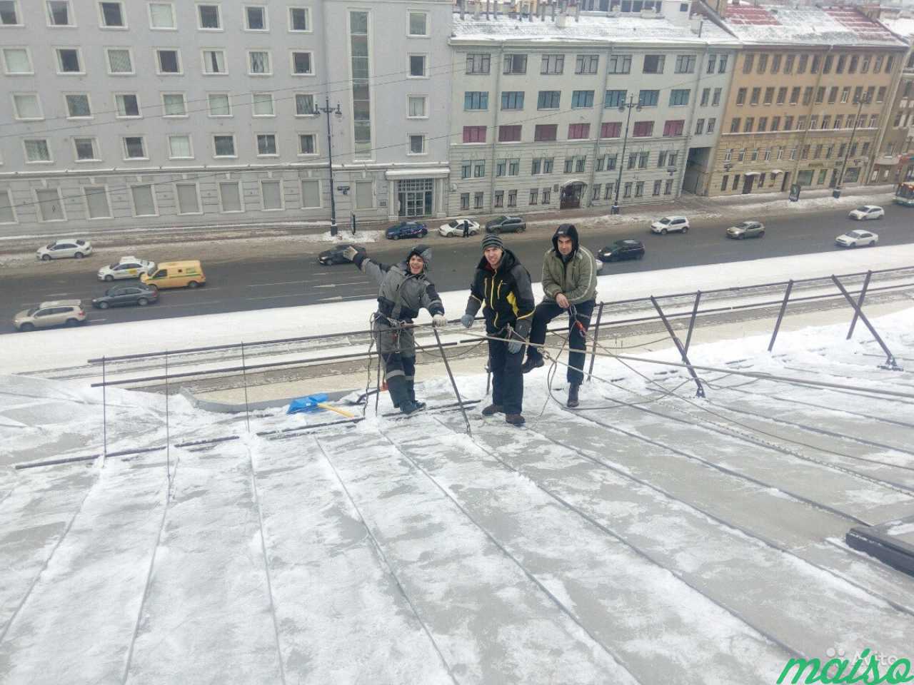 Уборка снега с крыш в Санкт-Петербурге. Фото 1