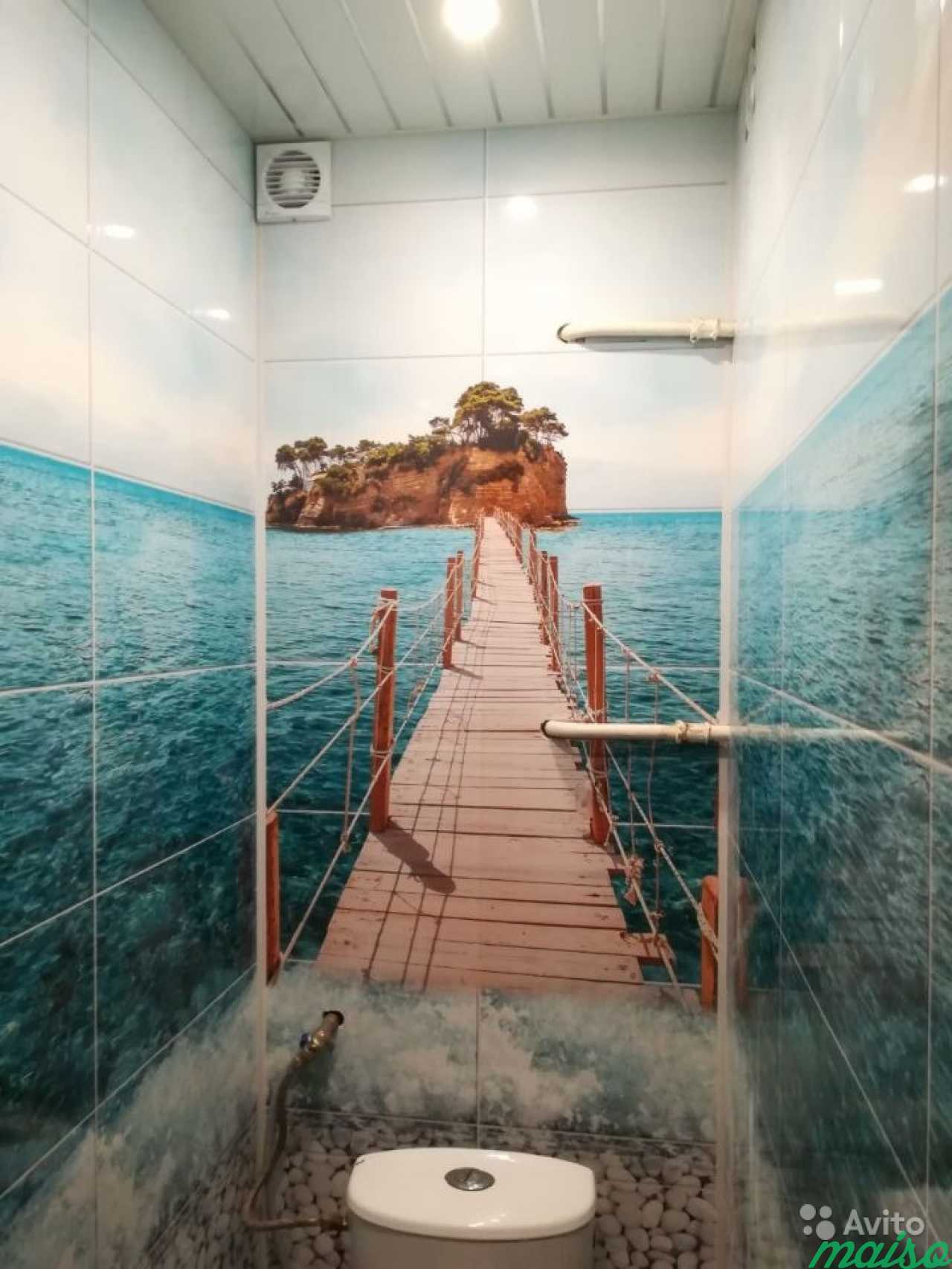 Ремонт ванной и туалета панелями пвх в Санкт-Петербурге. Фото 2