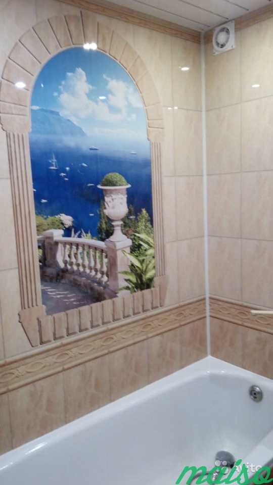 Ремонт ванной и туалета панелями пвх в Санкт-Петербурге. Фото 6