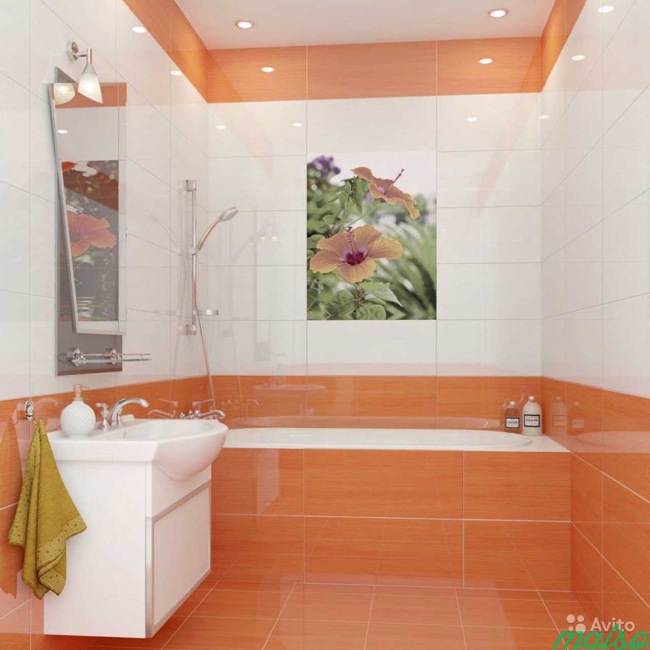Дизайн ванны кафелем фото. Оранжевая плитка для ванной. Плитка в ванную комнату оранжевая. Ванная комната в оранжевых тонах. Керамическая плитка для небольшой ванной комнаты.