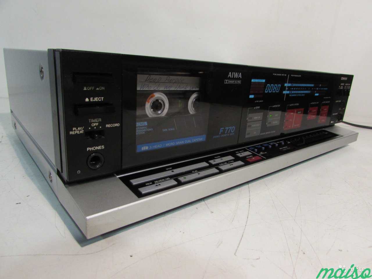 Aiwa AD-F770 Трехголовая кассетная дека Japan 1983 в Санкт-Петербурге. Фото 1