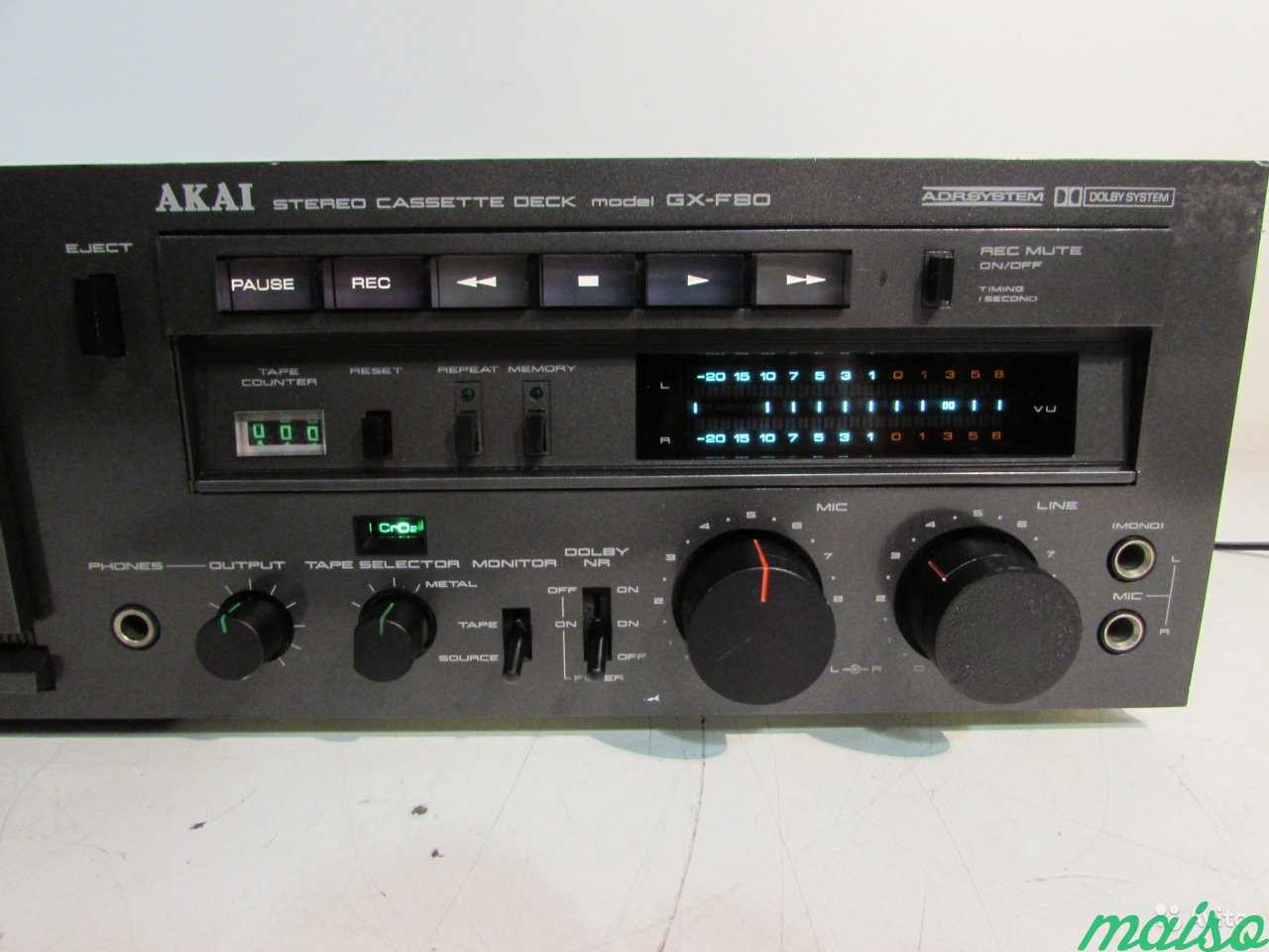 Akai GX-F80 Трехголовая кассетная дека Japan 1979г в Санкт-Петербурге. Фото 5