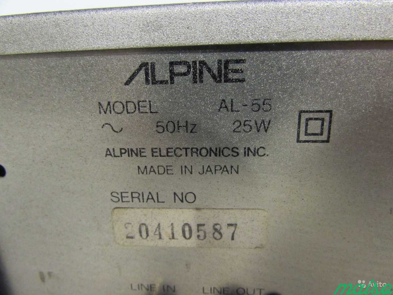 Alpine AL-55 Кассетная дека Japan 1982г в Санкт-Петербурге. Фото 5