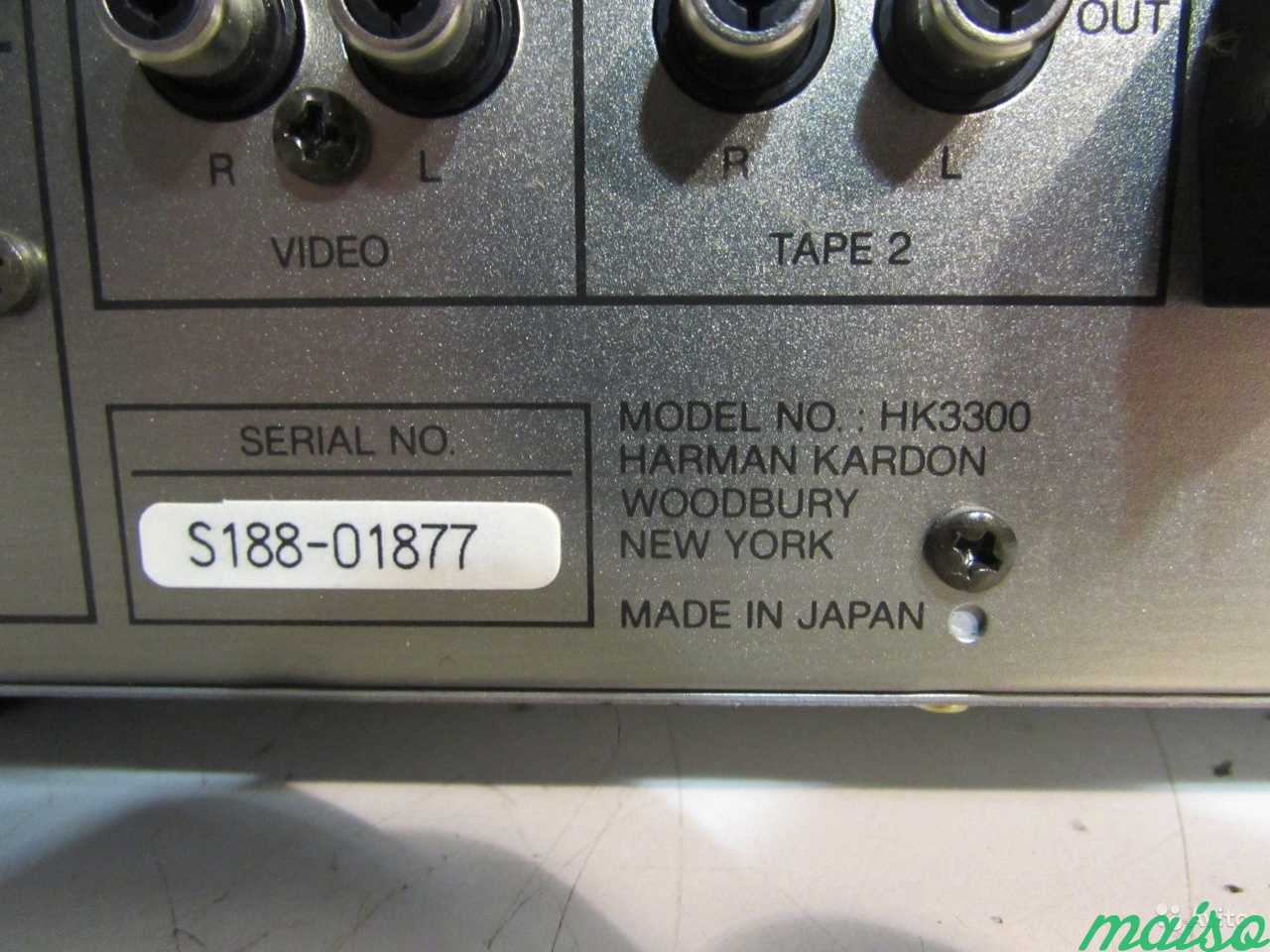 Harman Kardon HK3300 Стерео Ресивер 1991г Japan в Санкт-Петербурге. Фото 9
