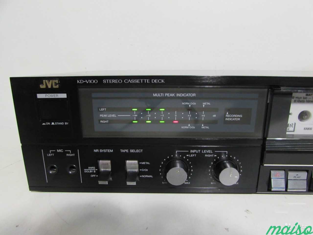 JVC KD-V100 Кассетная дека пр-ва Япония в Санкт-Петербурге. Фото 5