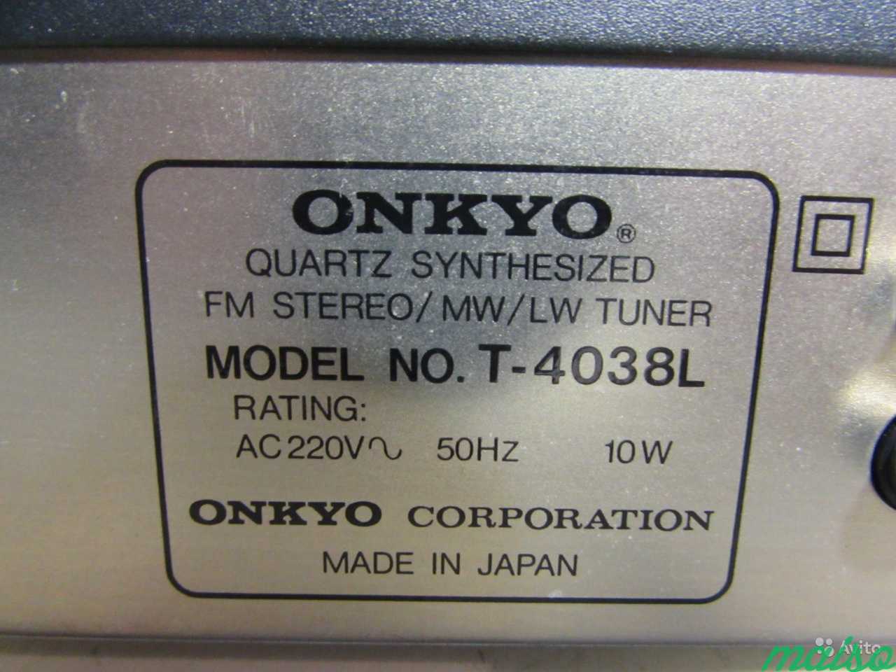 Onkyo T-4038L Стерео Тюнер Japan в Санкт-Петербурге. Фото 9