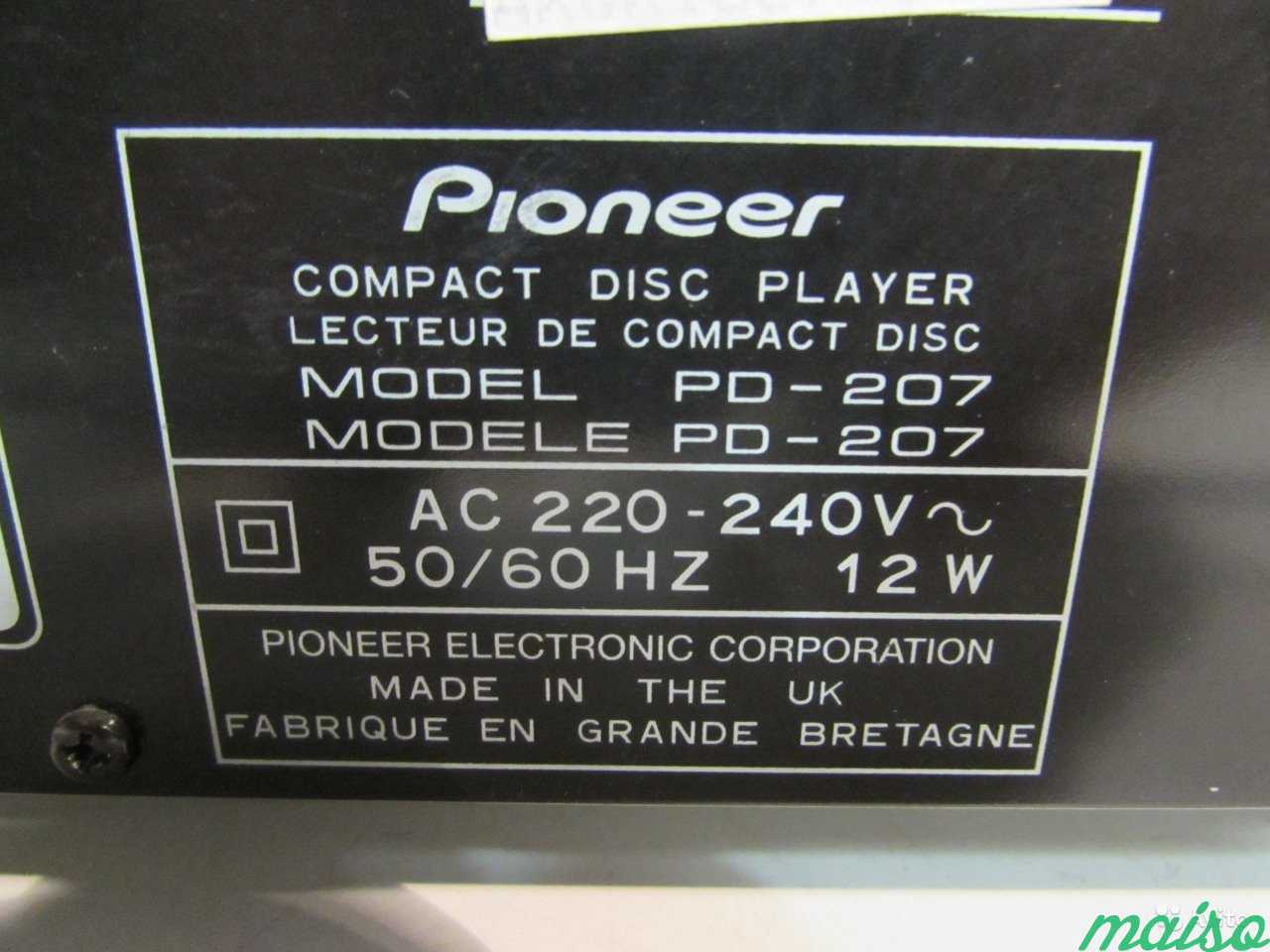 Pioneer PD-207 CD-Плеер в Санкт-Петербурге. Фото 9