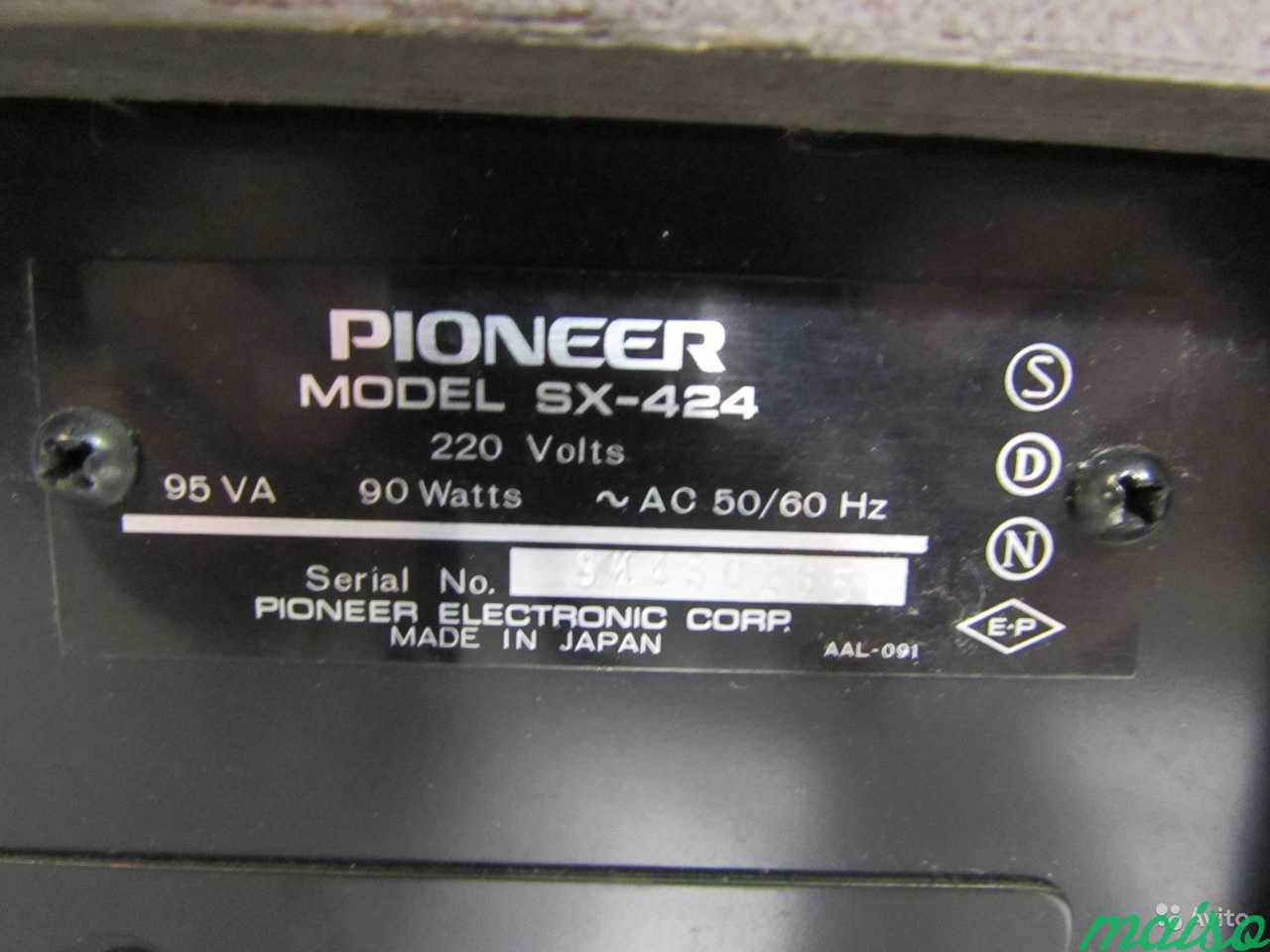 Pioneer SX-424 Стерео Ресивер пр-ва Япония в Санкт-Петербурге. Фото 9