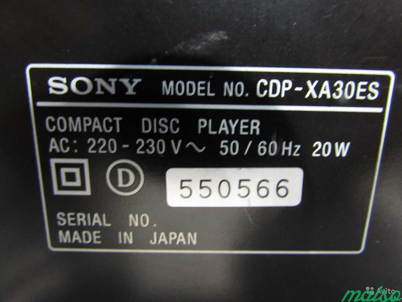 Sony CDP-XA30ES CD-Плеер Japan в Санкт-Петербурге. Фото 9