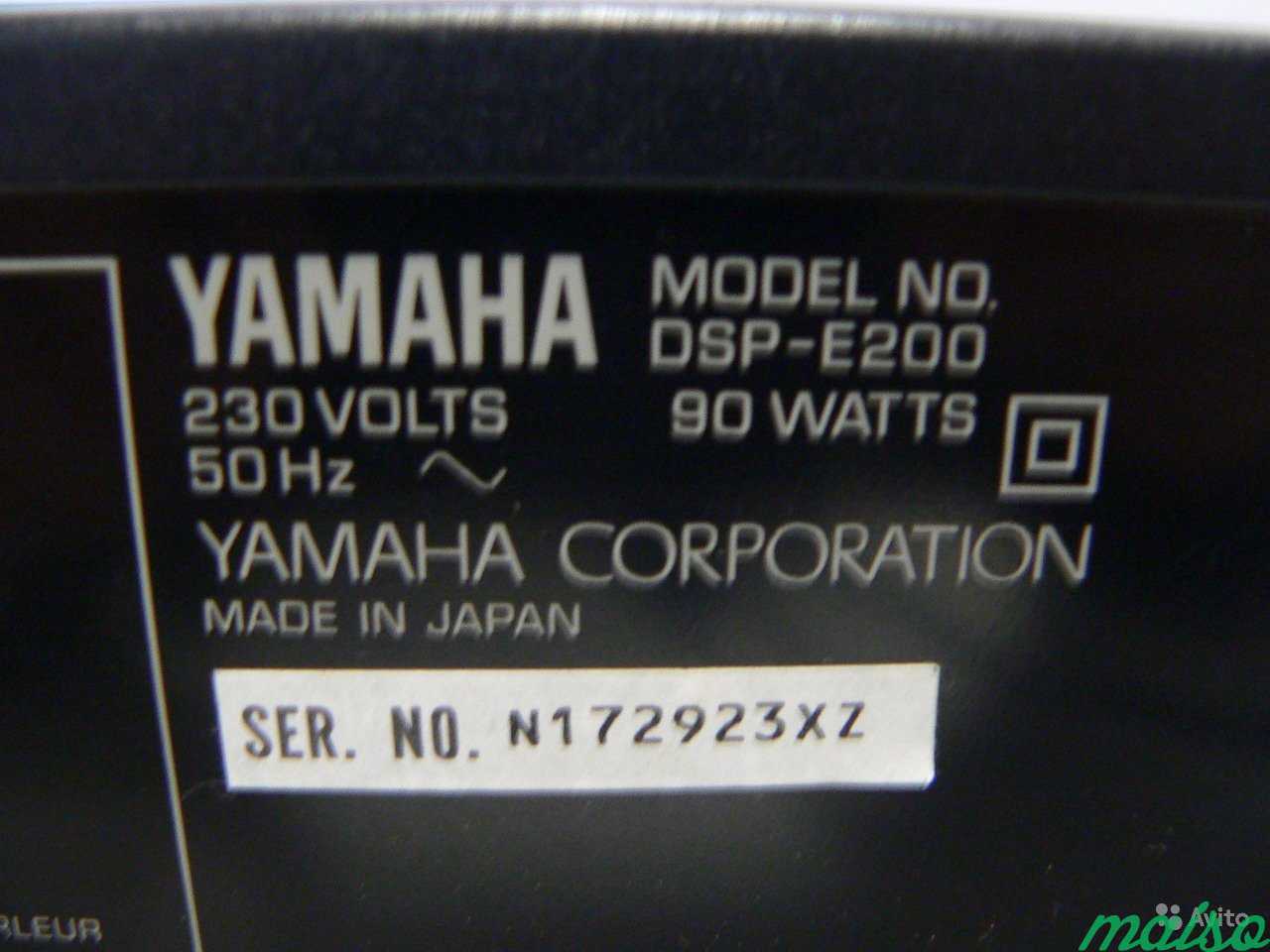 Yamaha DSP-E200 Цифровой звуковой процессор в Санкт-Петербурге. Фото 5