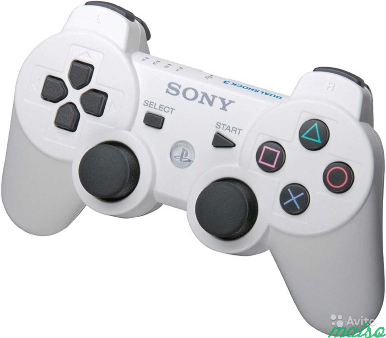 Джойстик DualShock 3 белый для PlayStation 3 в Санкт-Петербурге. Фото 1