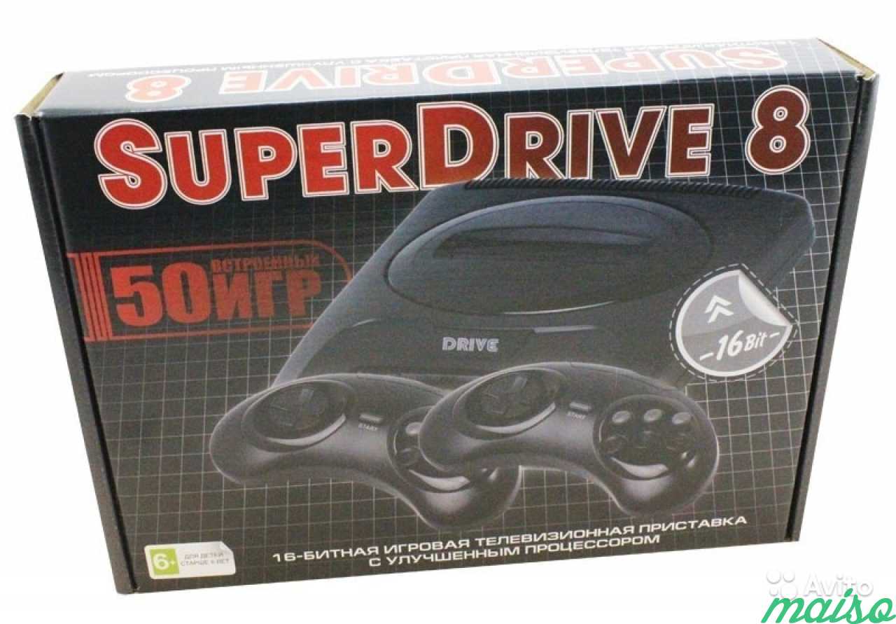 Sega Super Drive с 50 играми и с двумя джойстиками в Санкт-Петербурге. Фото 2