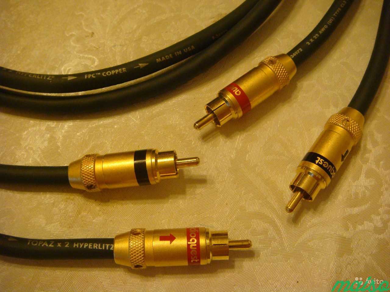 Аудио кабель AudioQuest Topaz x2 RCA 1.5 м в Санкт-Петербурге. Фото 6