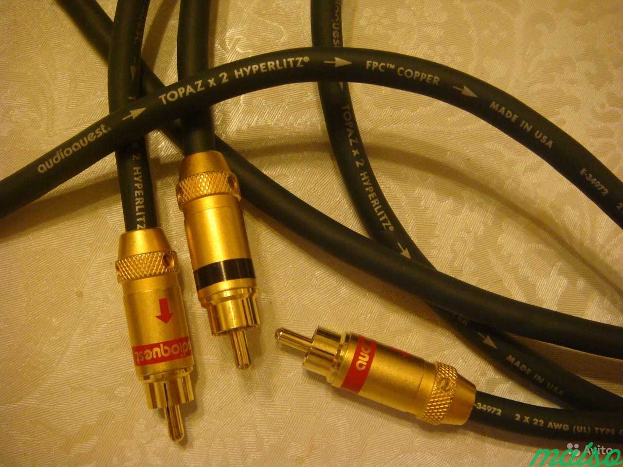 Аудио кабель AudioQuest Topaz x2 RCA 1.5 м в Санкт-Петербурге. Фото 8