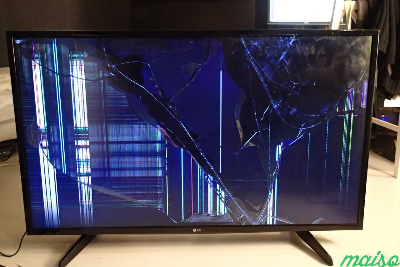 Разбитый телевизор LG