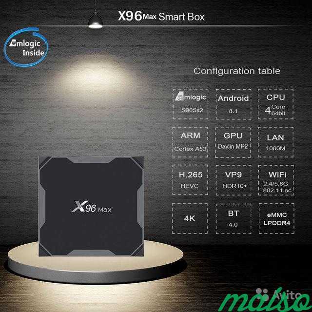 X96 Max 4/32 на s905x2. Мощный Android TV Box в Санкт-Петербурге. Фото 3