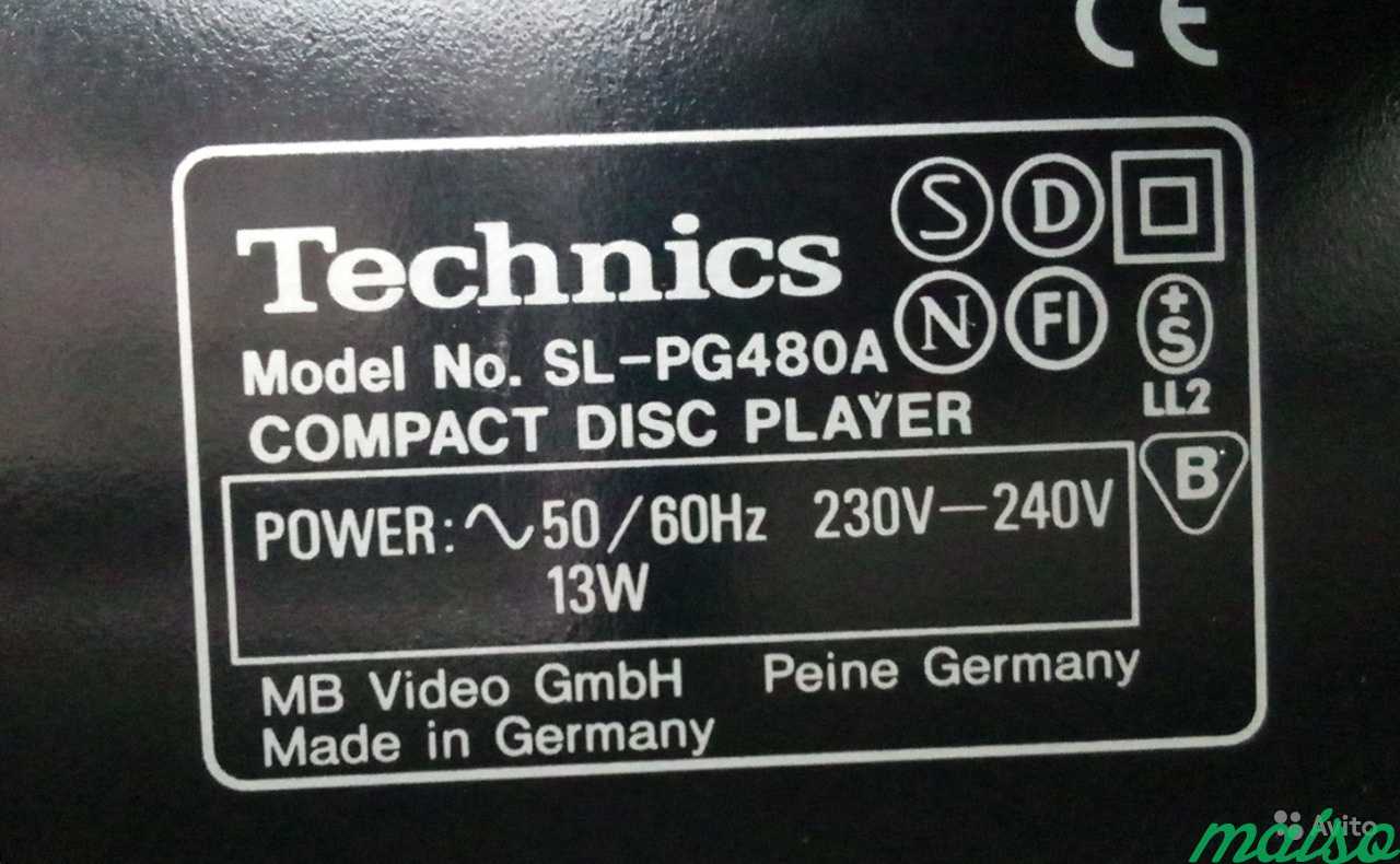 Technics SL-PG480A,HiFi CD-Player, Made in Germany в Санкт-Петербурге. Фото 5