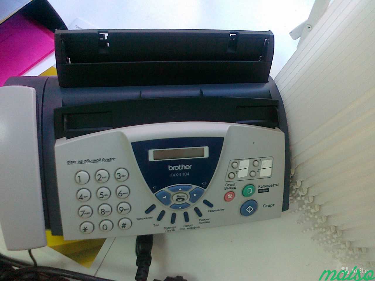 Факс brother fax-t104 в Санкт-Петербурге. Фото 2