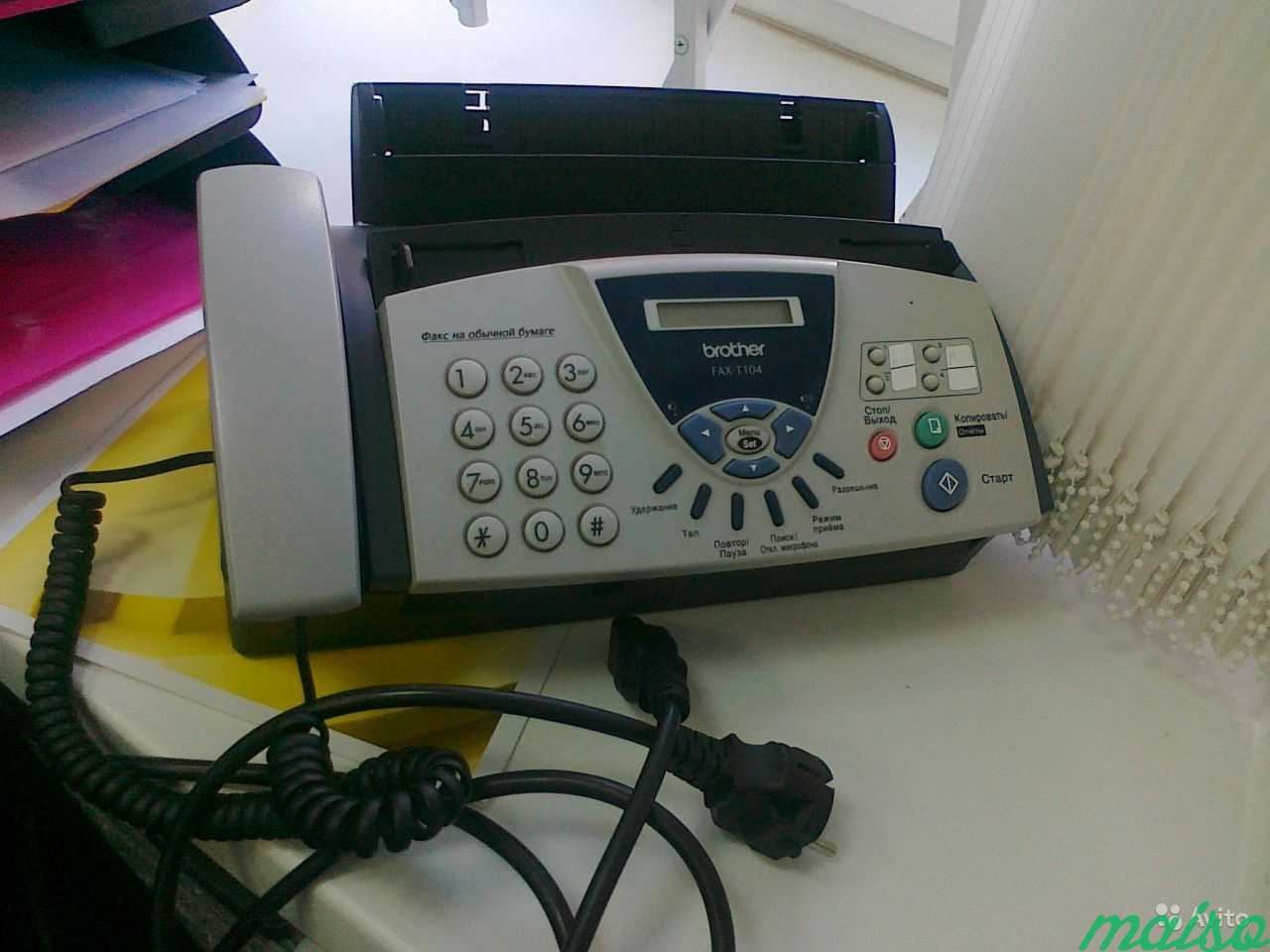 Факс brother fax-t104 в Санкт-Петербурге. Фото 1