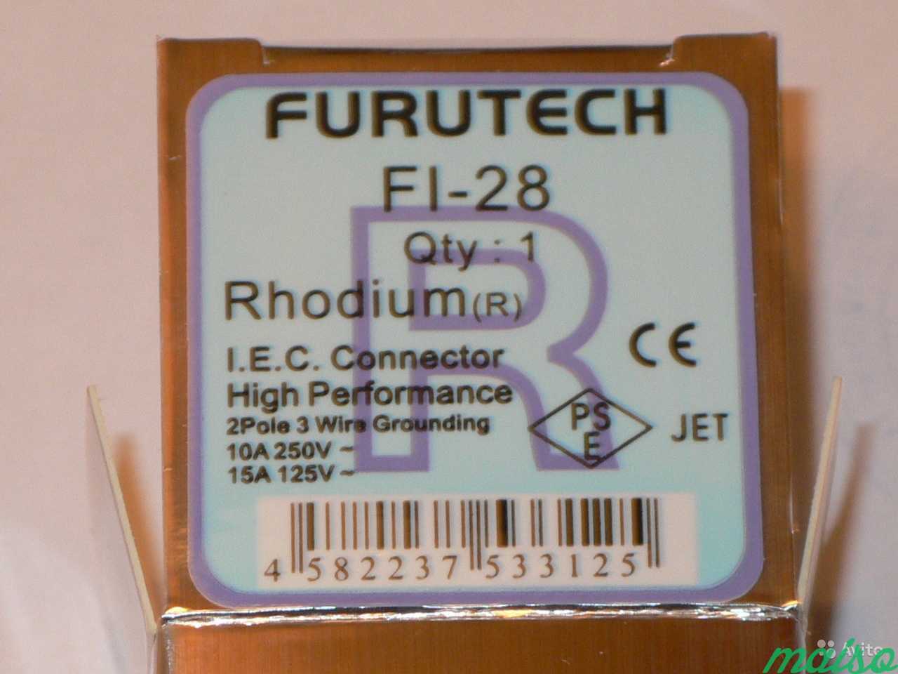 Furutech FI-28(R) вилка сетевая силовая Hi-Fi new в Санкт-Петербурге. Фото 9