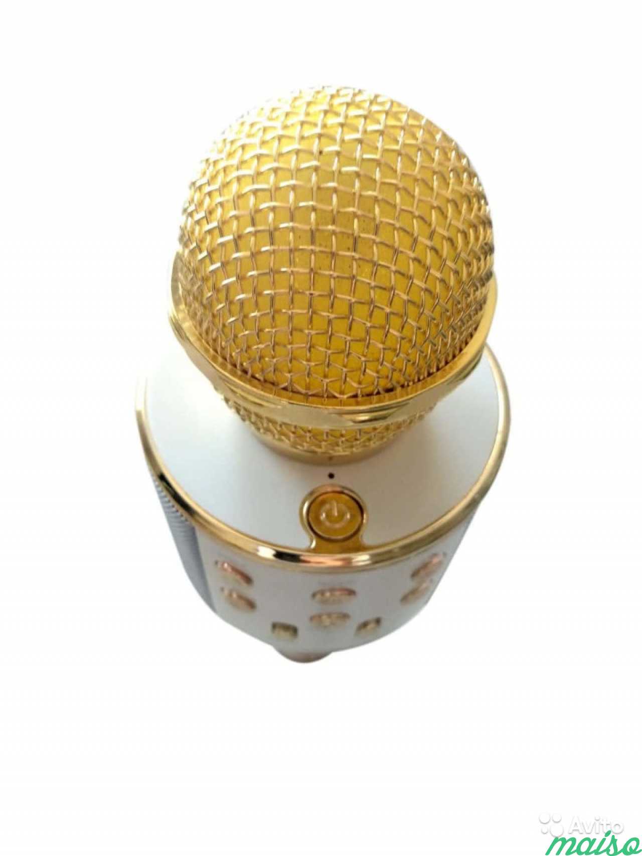 Караоке микрофон с колонкой WS-858 (gold) в Санкт-Петербурге. Фото 3