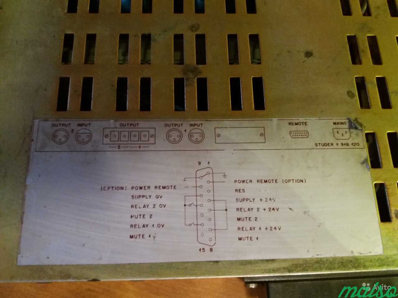 Усилитель мощности studer 1.918.120 в Санкт-Петербурге. Фото 4