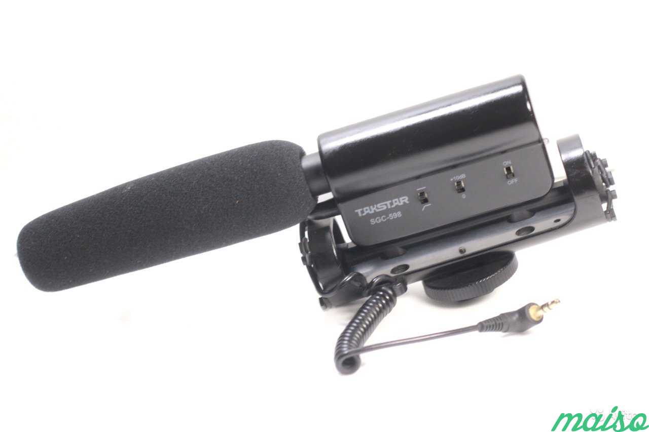 Takstar SGC-598. Направленный микрофон. Направленный микрофон для охоты. Направленный микрофон орнитолога. Направляемый микрофон купить