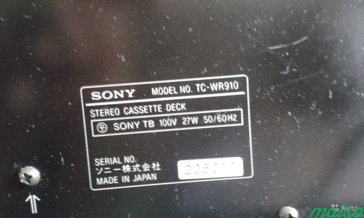 2-х кассетная дека Sony TC-WR910 в Санкт-Петербурге. Фото 7