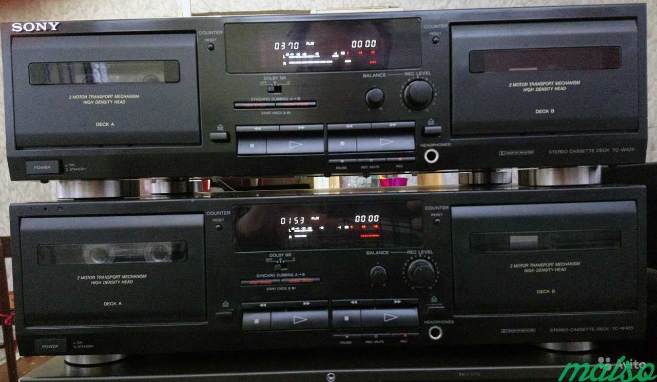Sony TC-W435, двух касетная дека (1995) в Санкт-Петербурге. Фото 1