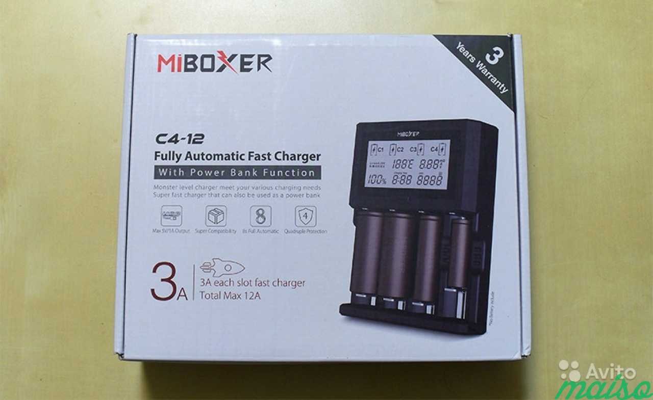 Miboxer C4-12 - зарядное устройство на 4 слота в Санкт-Петербурге. Фото 1