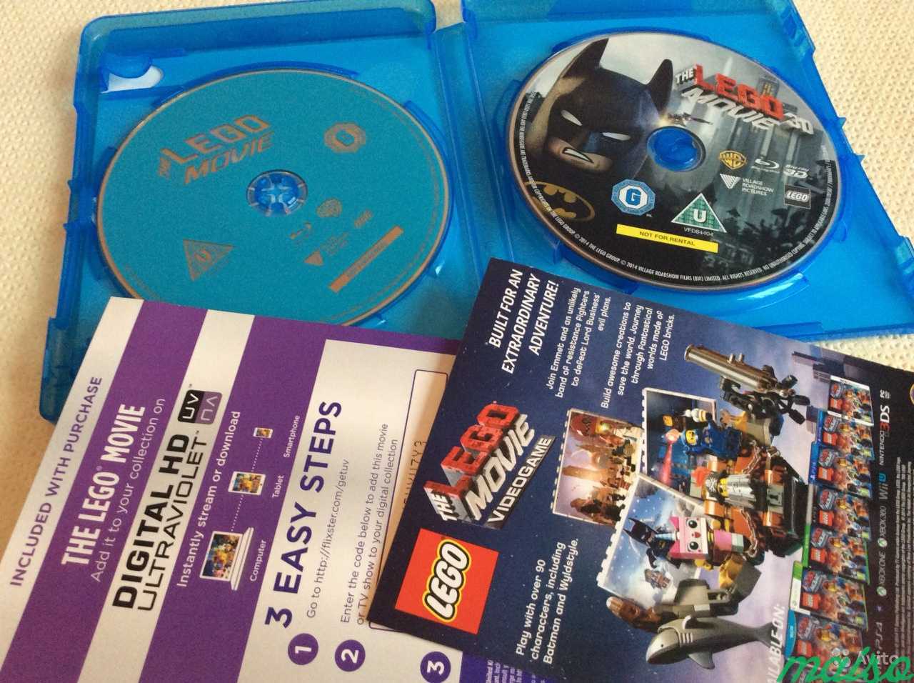 Blu Ray disc Фильмы Lego Movie 3D в Санкт-Петербурге. Фото 4