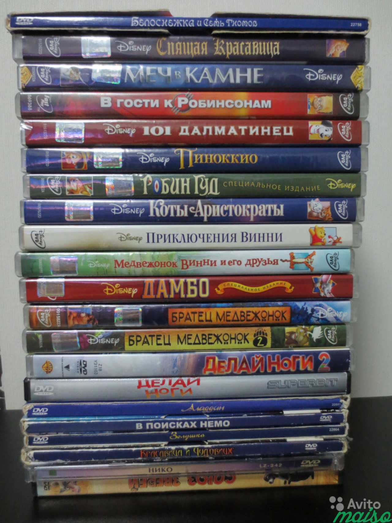 DVD диски мультфильмы Disney 21 шт в Санкт-Петербурге. Фото 2