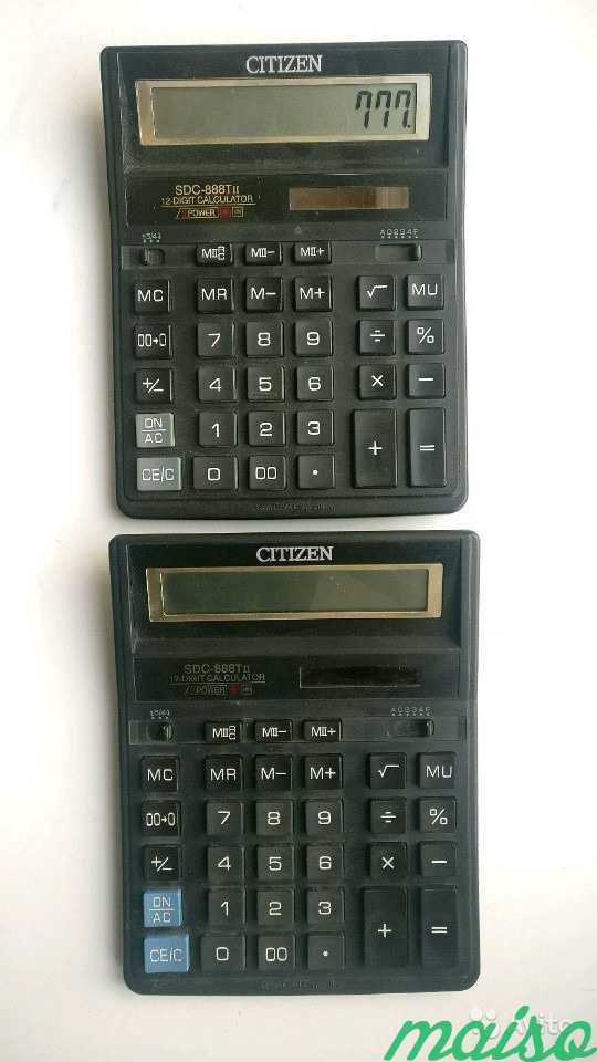 Калькуляторы Citizen SDC-888T II в Санкт-Петербурге. Фото 2