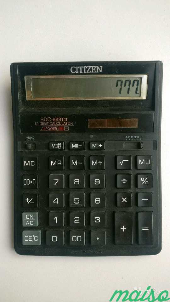 Калькуляторы Citizen SDC-888T II в Санкт-Петербурге. Фото 1