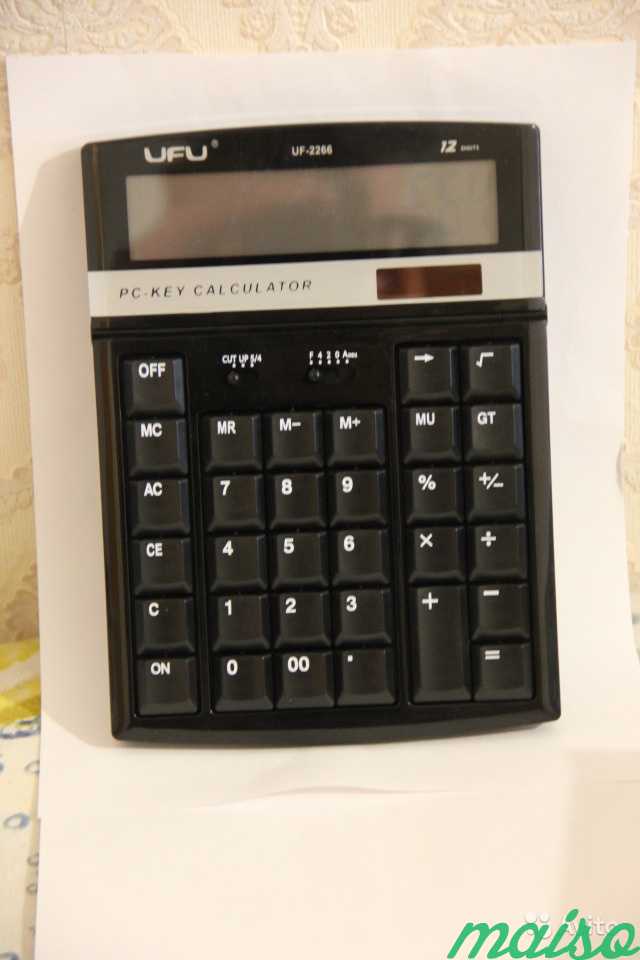 Калькулятор UF 2266 -12 разряд.Большой дисплей в Санкт-Петербурге. Фото 2