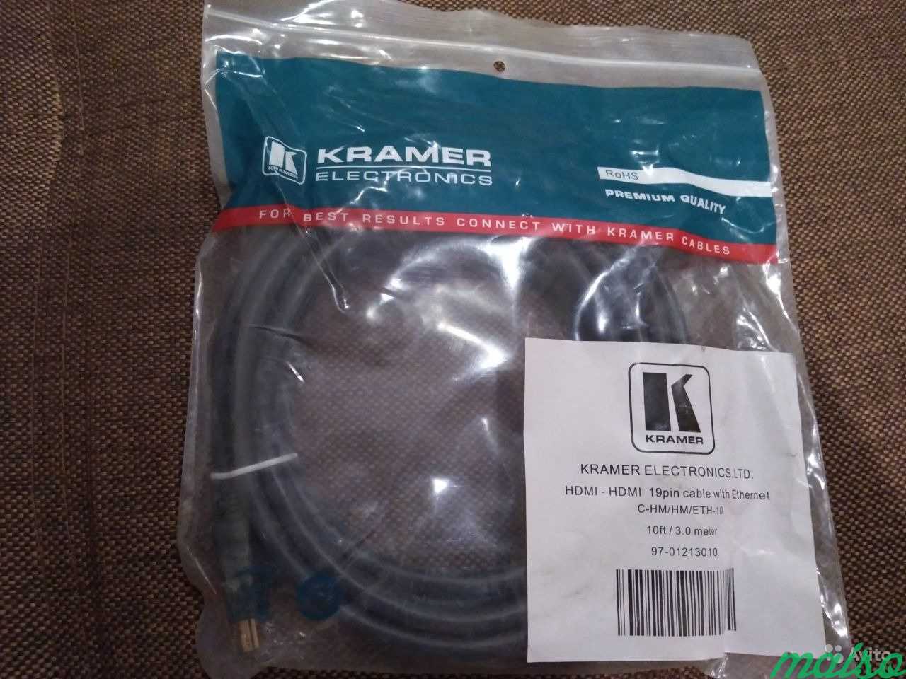 Продается кабель hdmi Kramer C-HM/HM/ETH-10, 3м в Санкт-Петербурге. Фото 1