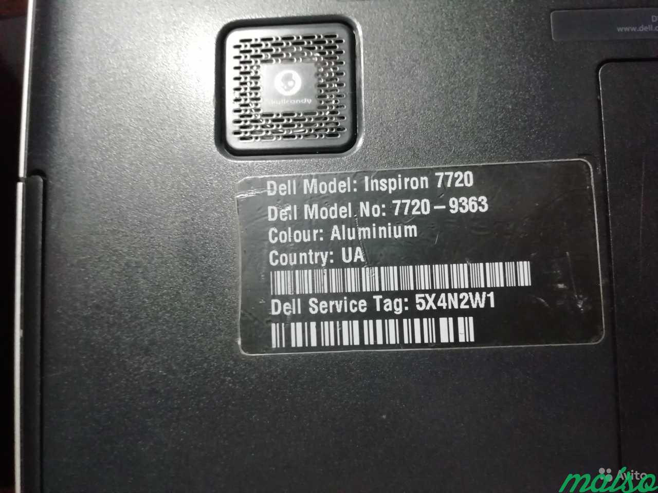 Dell 17.3 Inspiron 7720 (i7, 8Гб, 1Тb, GF 650m) в Санкт-Петербурге. Фото 6