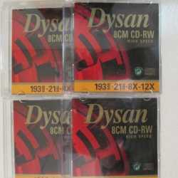Mini CD-RW Dysan 193Mb 12x speed 8cm новые 4 штуки