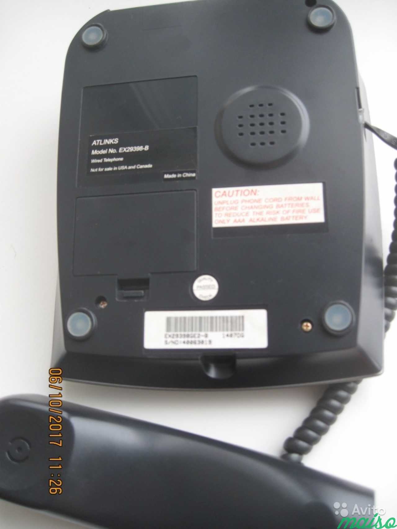 Проводной телефон General Electric модель EX29398 в Санкт-Петербурге. Фото 4