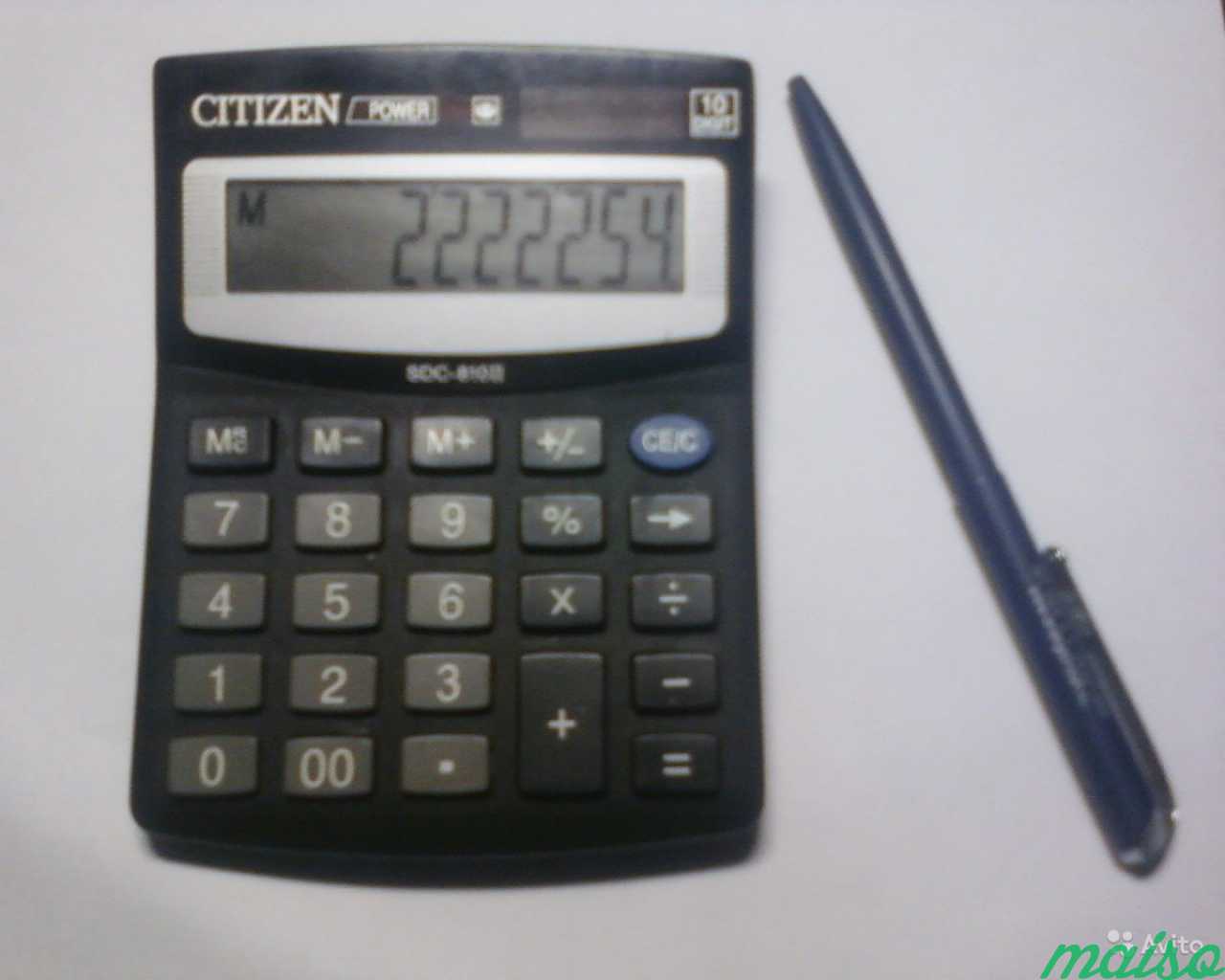 Калькулятор Citizen sdc-810II в Санкт-Петербурге. Фото 1