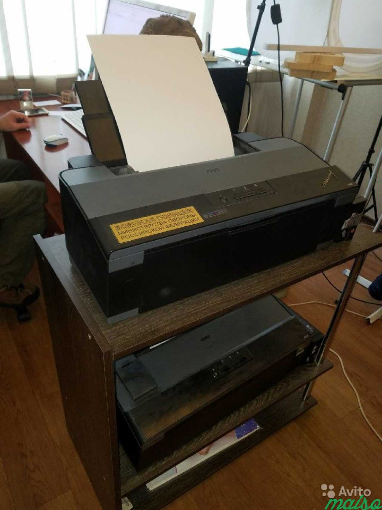 Струйный принтер А3 epson L1300 с отводом. б/у ок в Санкт-Петербурге. Фото 1
