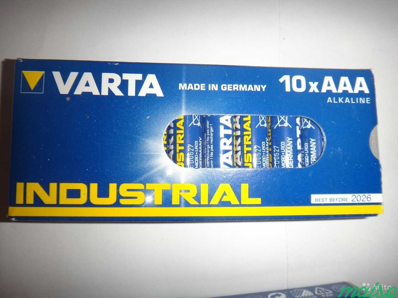 Батарейки AAA varta Industrial (LR03, MN2400 ) в Санкт-Петербурге. Фото 6