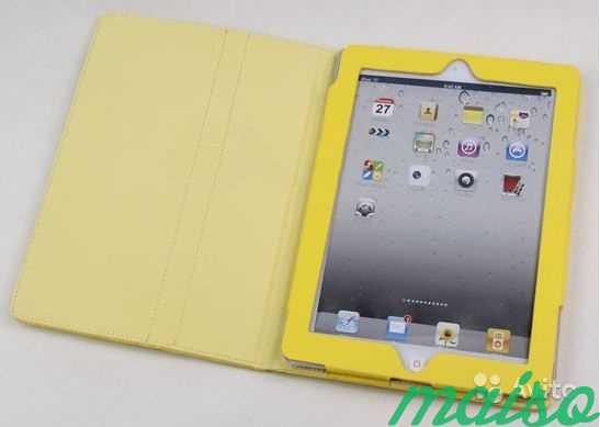 Чехол, Чехол-книжка для iPad 3, iPad 2 желтый в Санкт-Петербурге. Фото 3