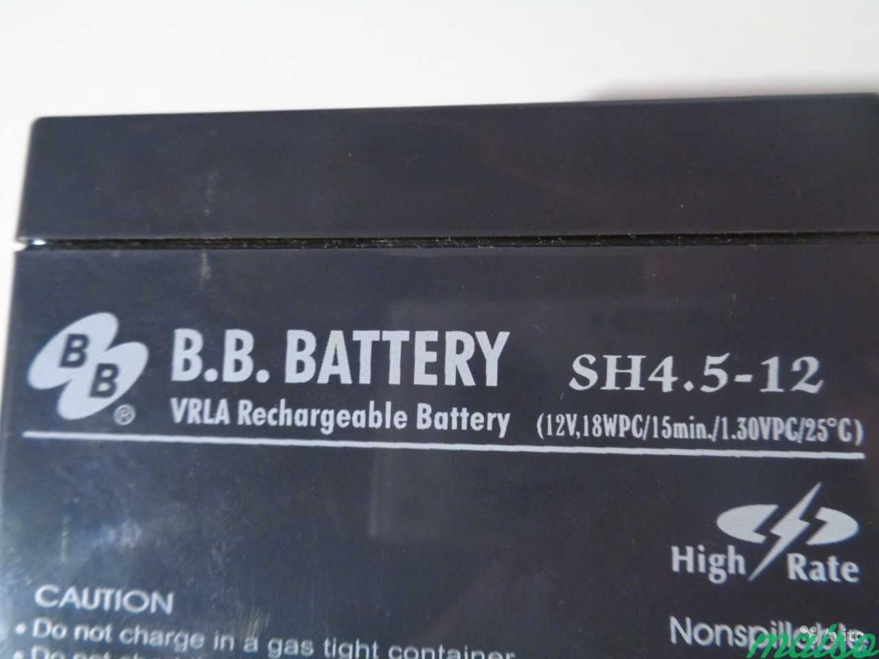 Аккумулятор 12V B.B.Battery SH4.5-12 в Санкт-Петербурге. Фото 1