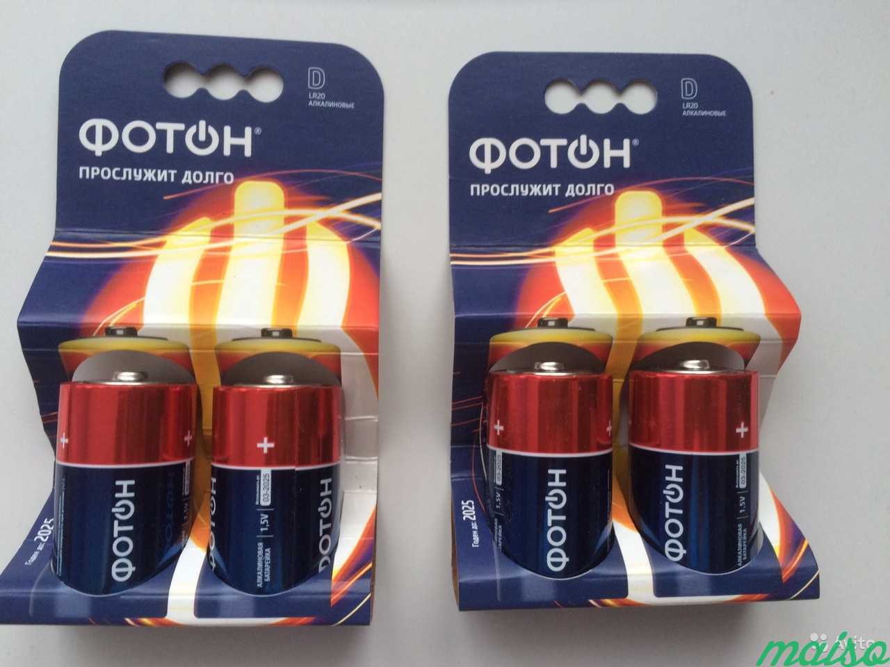 Новые батарейки Фотон LR20 в Санкт-Петербурге. Фото 1